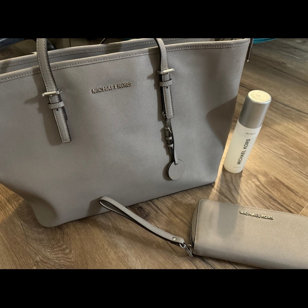 Michael Kors Gray Tote Bag